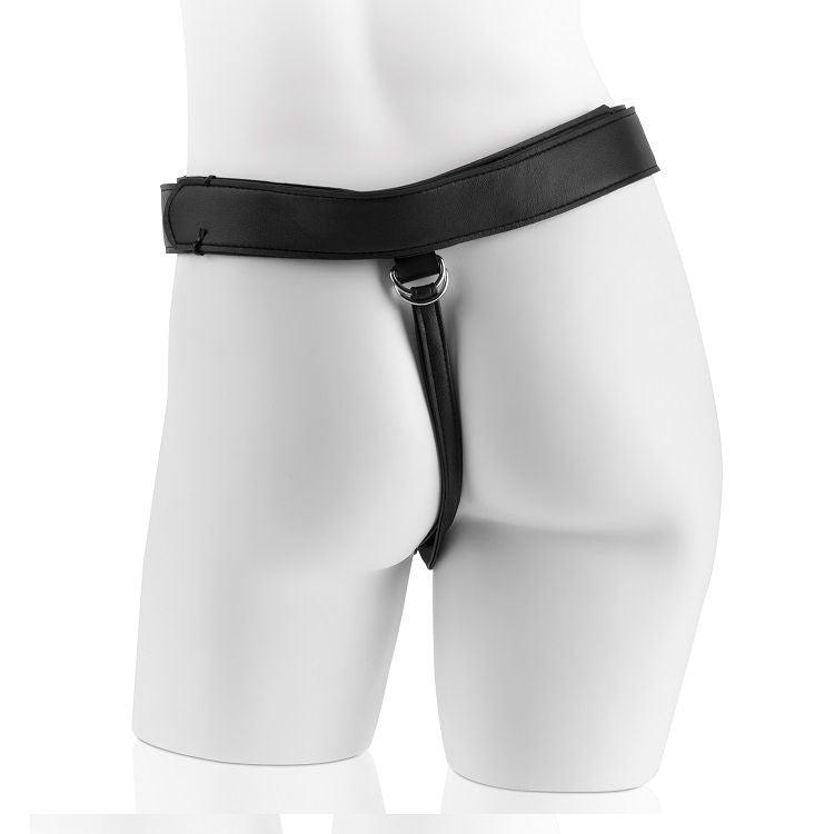 King Cockharness With Black Realistic Penis 22.9 Cm | Niks.fi verkkokauppa