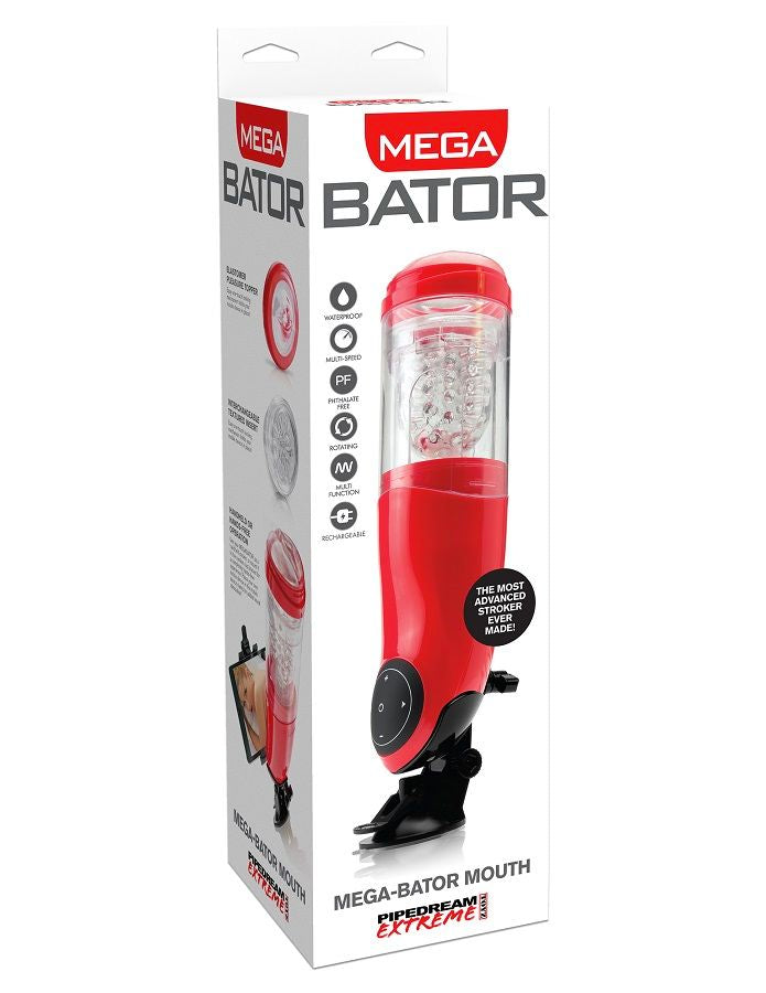 Extreme Toyz Pdx Mega Bator Usb Male Masturbator Mouth Red | Niks.fi verkkokauppa