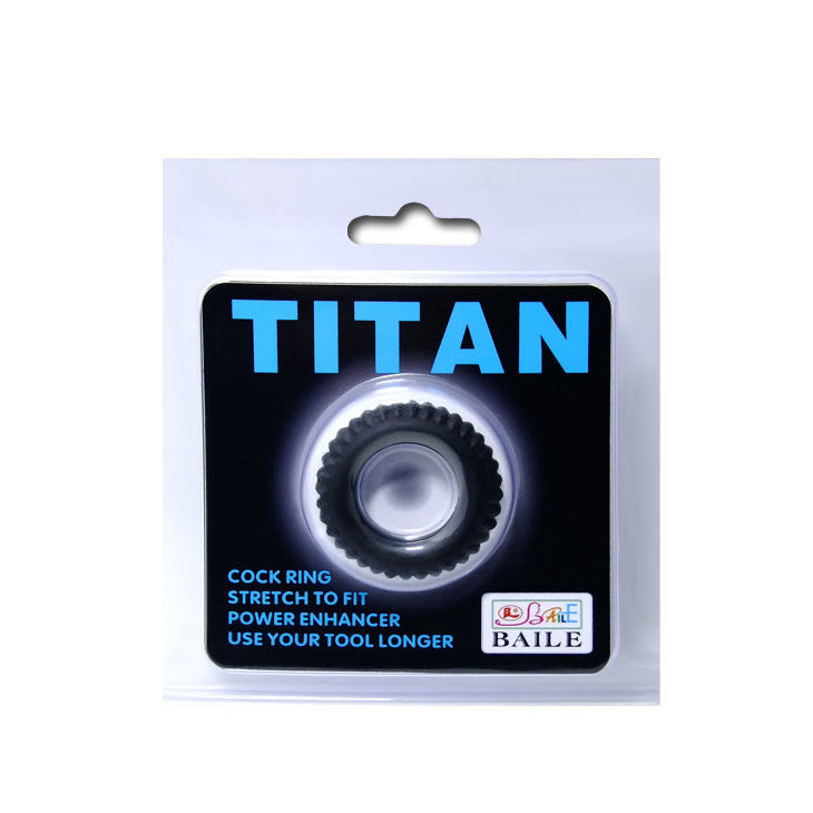 Baile Titan Cockring Black 1.9 Cm | Niks.fi verkkokauppa