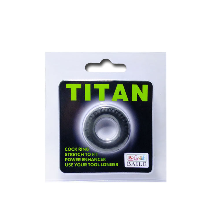 Baile Titan Cockring Black Green 2 Cm | Niks.fi verkkokauppa