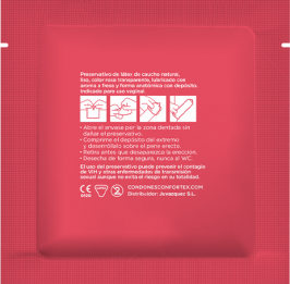 Confortex Strawberry Condom 144 Units | Niks.fi verkkokauppa