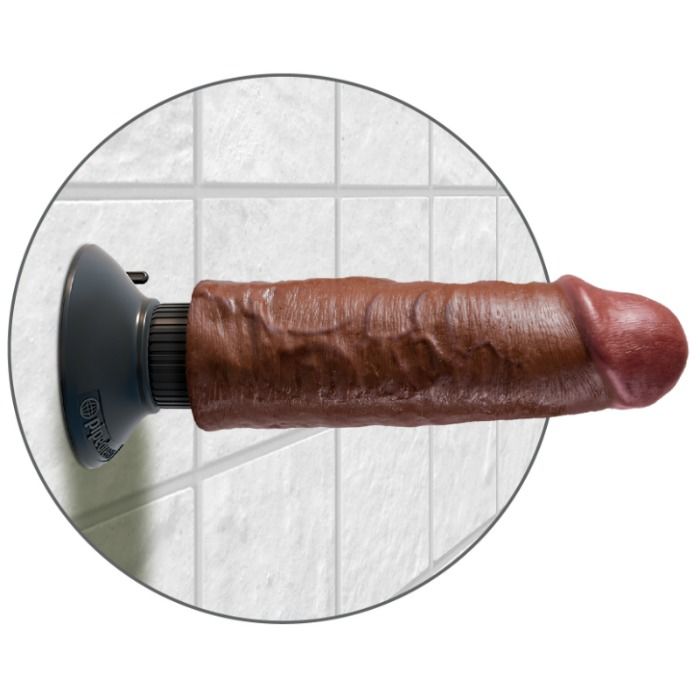 King Cockvibrating Cock Brown 15.24 Cm | Niks.fi verkkokauppa