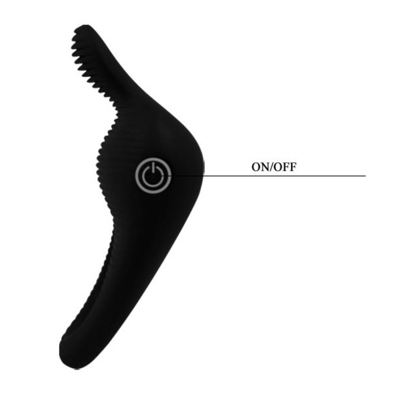 Pretty Love Thimble Vibrator Ring Black | Niks.fi verkkokauppa