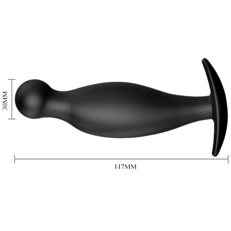 Pretty Love Silicone Anal Plug 11.7 Cm Black | Niks.fi verkkokauppa
