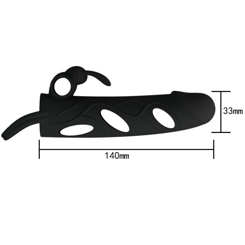 Pretty Love Silicone Cover With Vibration 14 Cm 1.0 | Niks.fi verkkokauppa