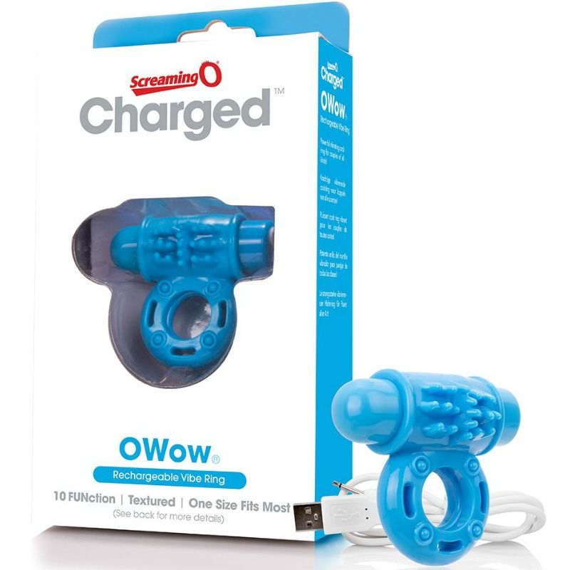 Screaming O Ring Vibratowow Rechargeable Blue | Niks.fi verkkokauppa