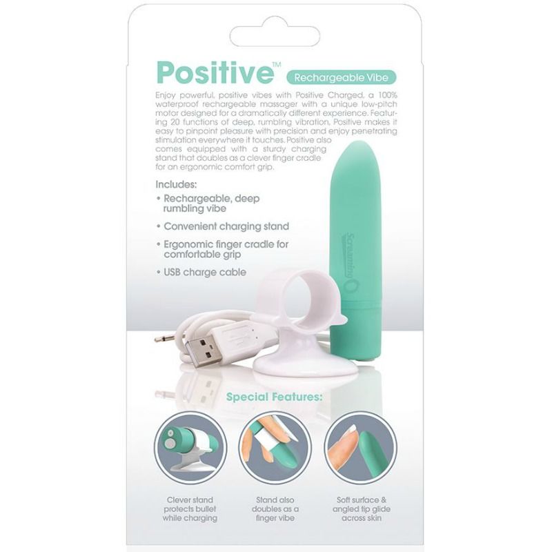 Screaming O Rechargeable Massage Positive Green | Niks.fi verkkokauppa