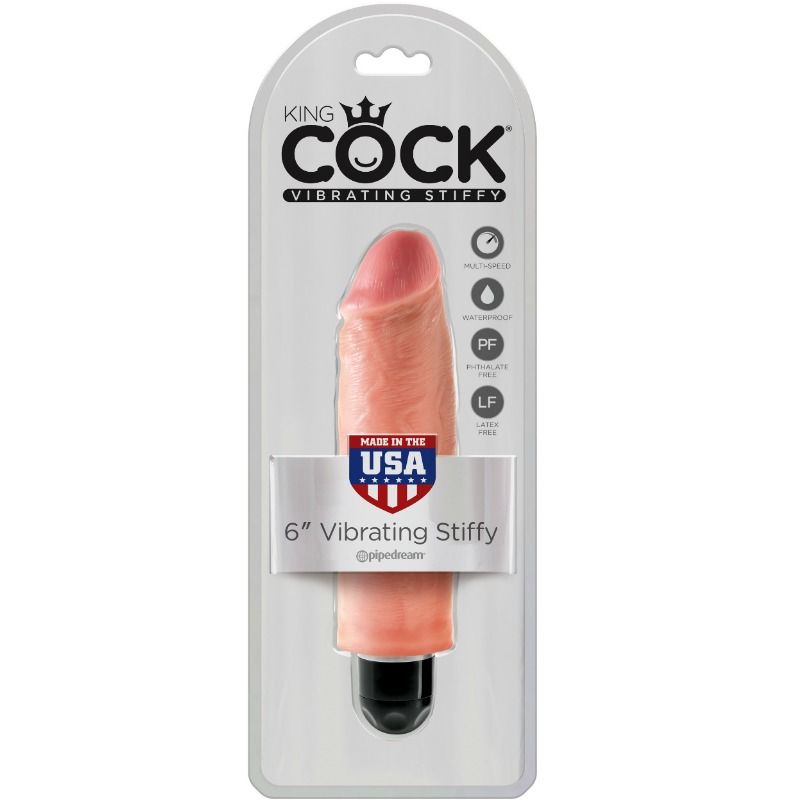 King Cock 15.24 Cm Vibrating Stiffy Flesh | Niks.fi verkkokauppa