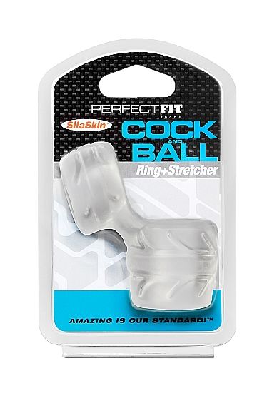 Perfect Fit Brand Silaskin Cock & Ball Transparent | Niks.fi verkkokauppa