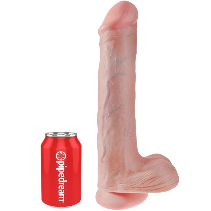 King Cock Dildo With Balls 33 Cm Flesh | Niks.fi verkkokauppa