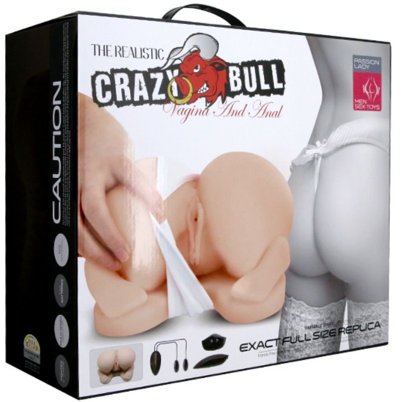 Crazy Bull Realistic Back Dog Position Double Channel | Niks.fi verkkokauppa
