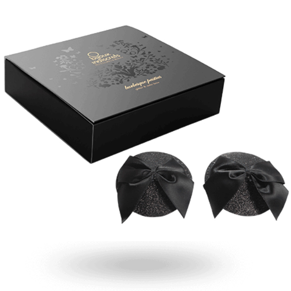 Bijoux Burlesque Shiny Nipple Covers With Bow | Niks.fi verkkokauppa