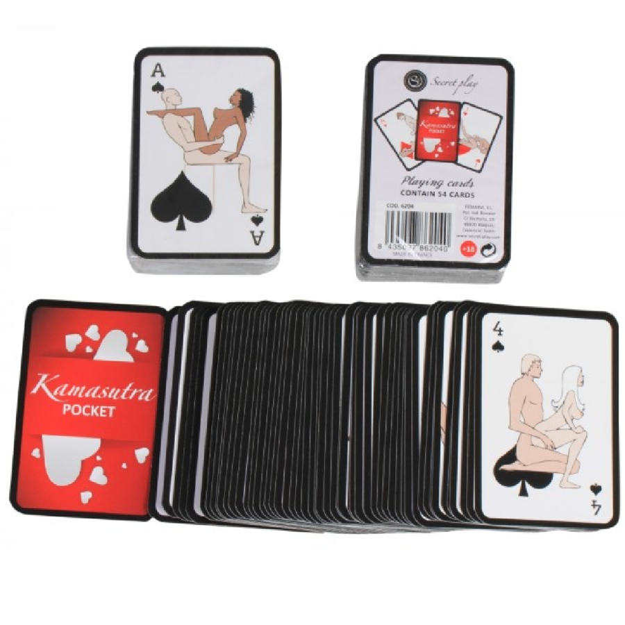 Secretplay Pocket Kamasutra Playing Cards (Es/En/Pt/It/Fr/De) | Niks.fi verkkokauppa