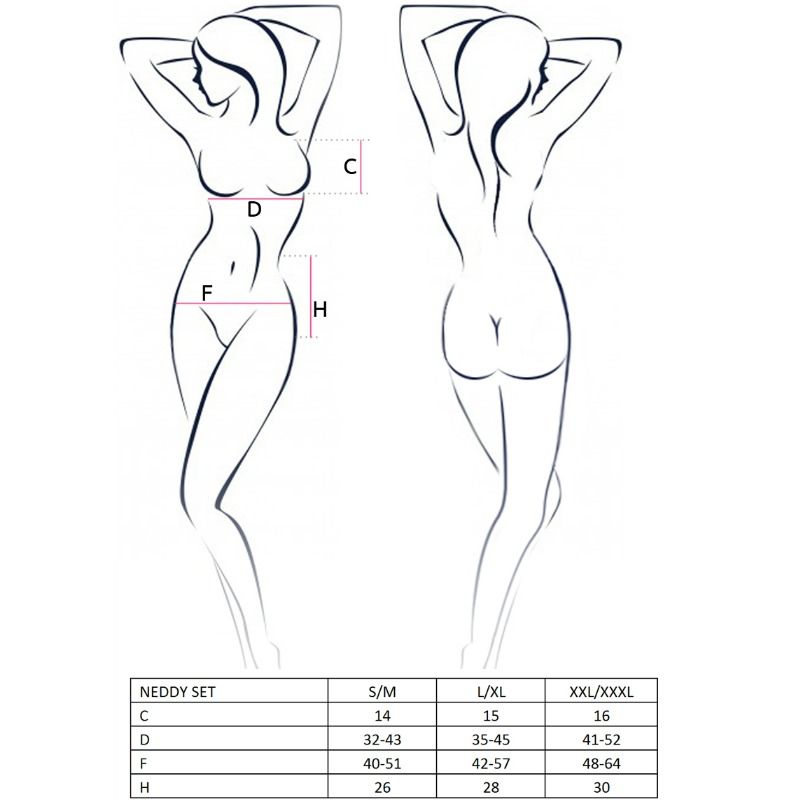 Passion Woman Neddy Set Size L/Xl Fetish | Niks.fi verkkokauppa