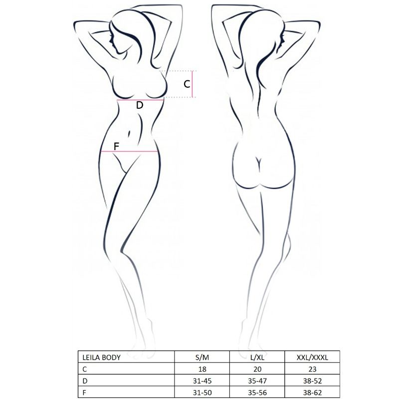 Passion Woman Leila Teddy Black Size L/Xl | Niks.fi verkkokauppa
