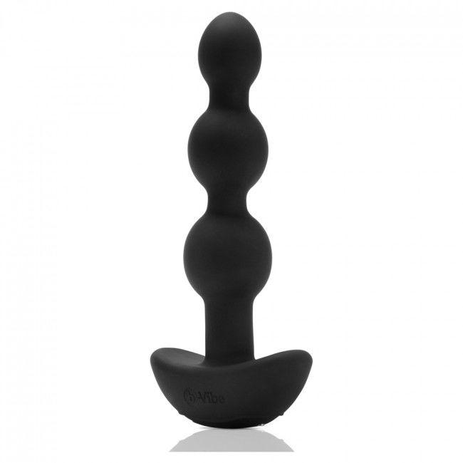 B-Vibe Triplet Anal Remote Control Beads Black | Niks.fi verkkokauppa