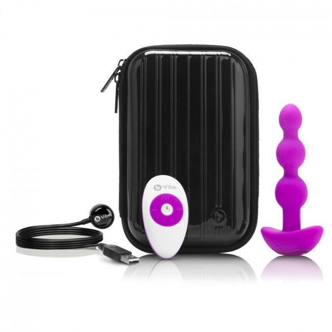 B-Vibe Triplet Anal Remote Control Beads Pink | Niks.fi verkkokauppa