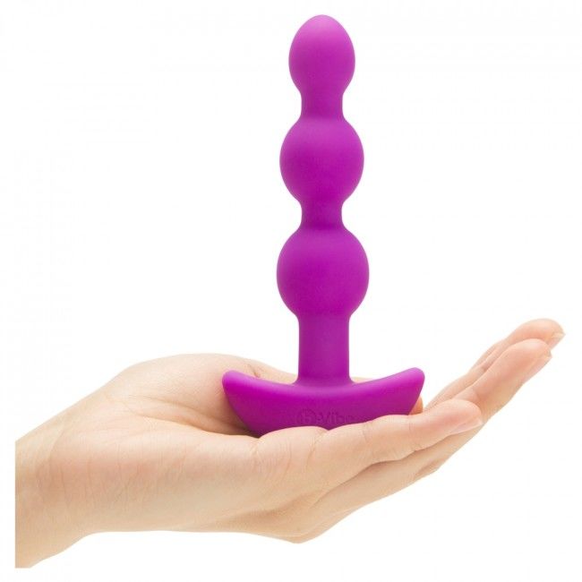 B-Vibe Triplet Anal Remote Control Beads Pink | Niks.fi verkkokauppa