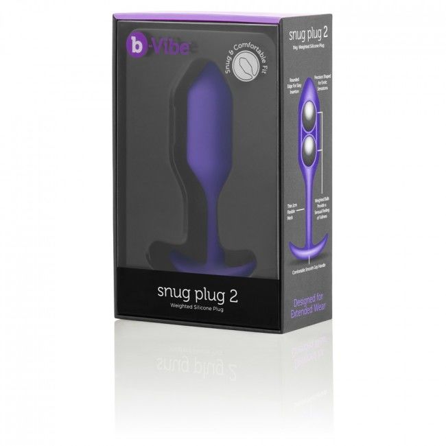 B-Vibe Snug Anal Plug 2 Lilac | Niks.fi verkkokauppa