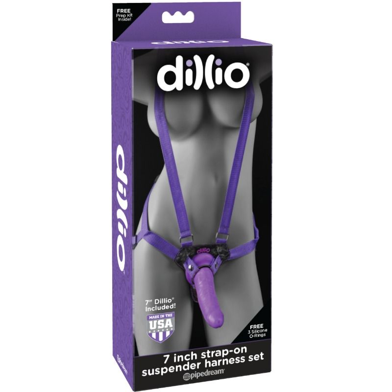 Dillio 7 Inch Strap-On Suspender Harness Set | Niks.fi verkkokauppa