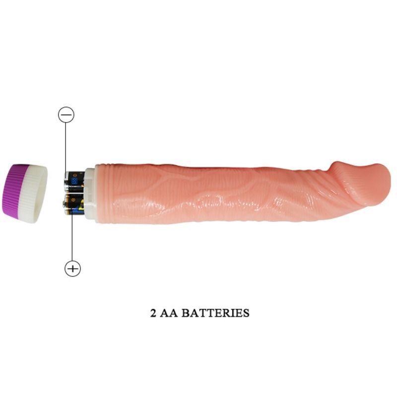 Baile Natural Realistic Vibrator 22 Cm | Niks.fi verkkokauppa