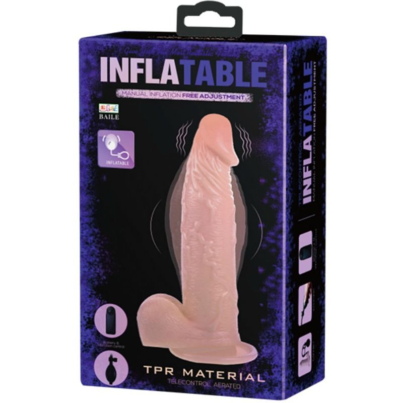 Baile Realistic Vibrating And Inflatable Dildo | Niks.fi verkkokauppa
