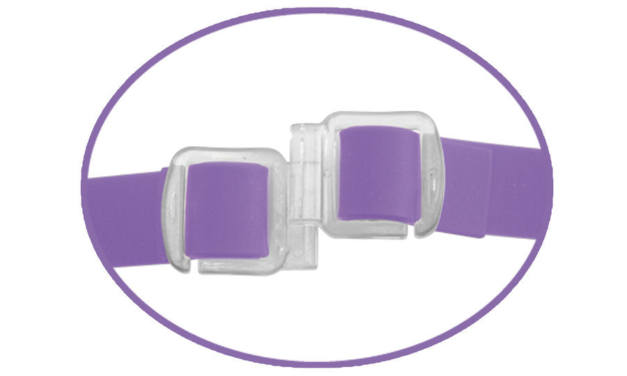 Fetish Fantasy Elite Vibrating Double Delight Strap-On Purple | Niks.fi verkkokauppa