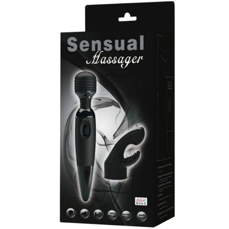 Baile Sensual Massager With Interchangeable Head | Niks.fi verkkokauppa