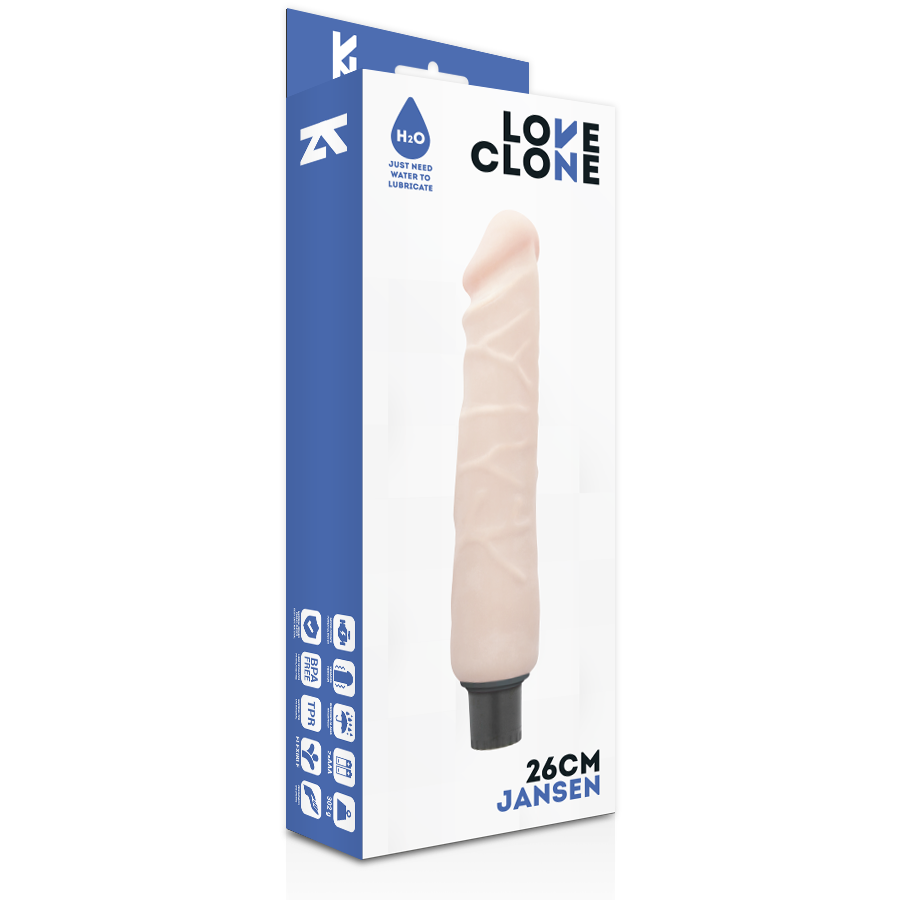 Loveclone Jansen Self Lubrication Vibrator 26 Cm -O 4.2 Cm | Niks.fi verkkokauppa
