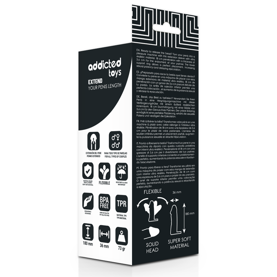 Addicted Toys Extend Your Penis 18 Cm | Niks.fi verkkokauppa