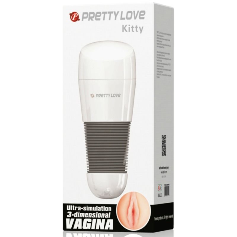 Pretty Love Kitty White Vagina Masturbator 2 | Niks.fi verkkokauppa