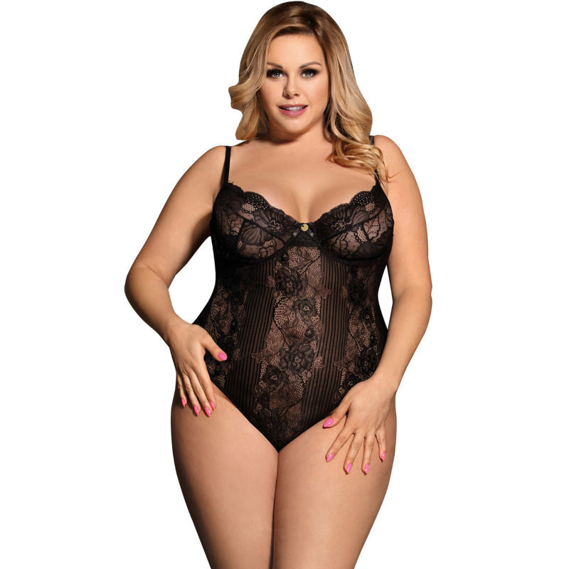 Subblime Queen Plus Floral Pattern Teddy S/M | Niks.fi verkkokauppa