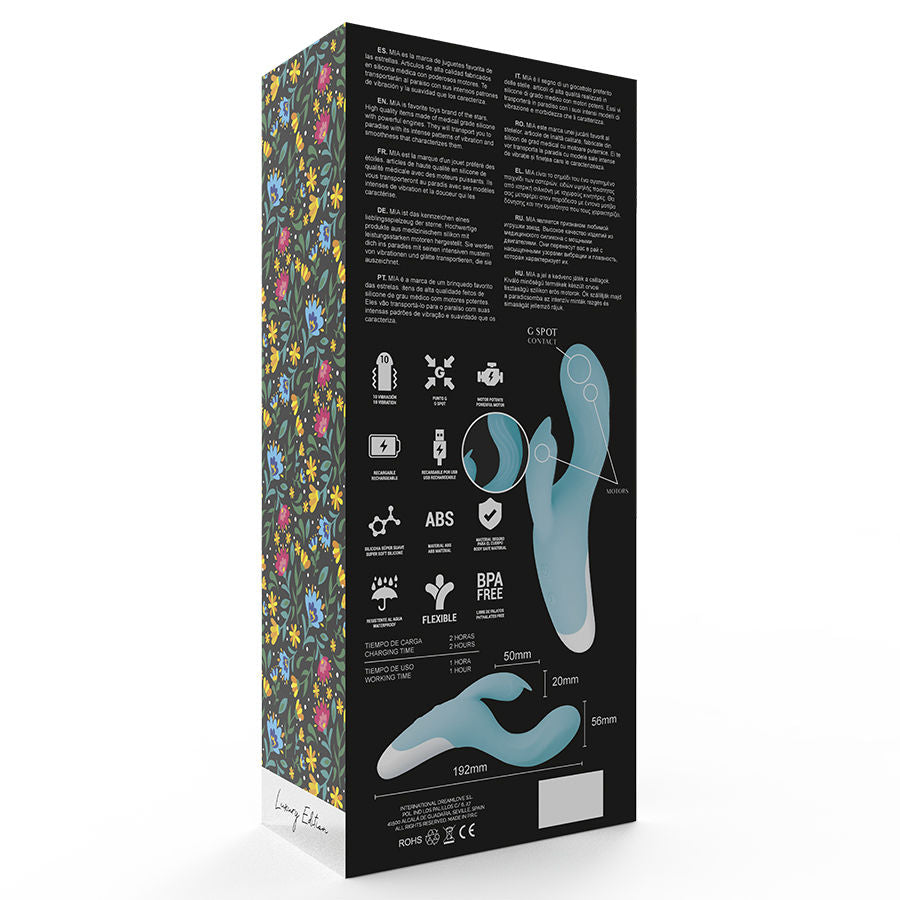 Mia Dresde Vibrator Turquoise | Niks.fi verkkokauppa