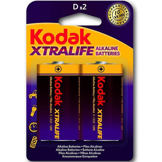 Kodak Xtralife Alkaline Batteries Lr20 D Lr20 1.5V | Niks.fi verkkokauppa
