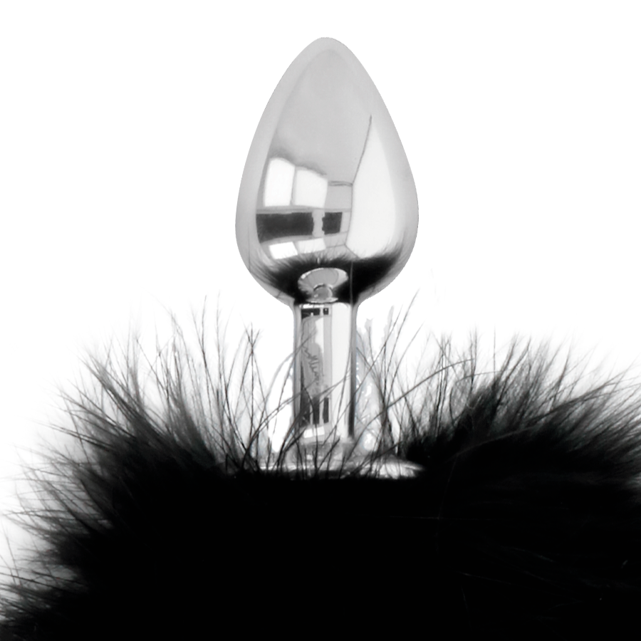 Darkness Extra Anal Buttplug With Tail Black 7 Cm | Niks.fi verkkokauppa
