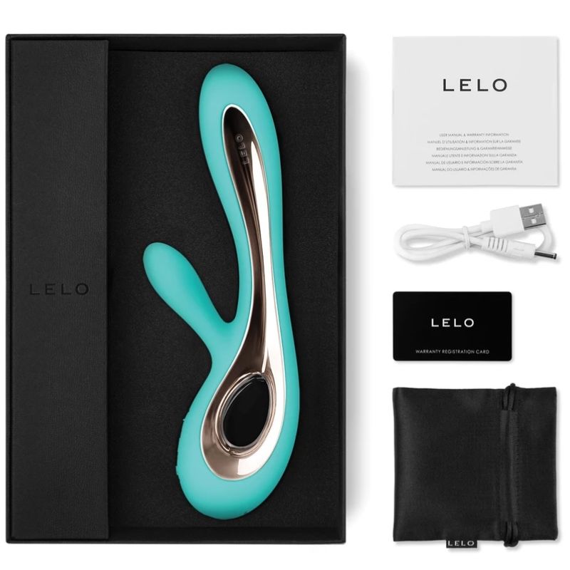 Lelo Soraya 2 Rabbit Aqua Green Vibrator | Niks.fi verkkokauppa