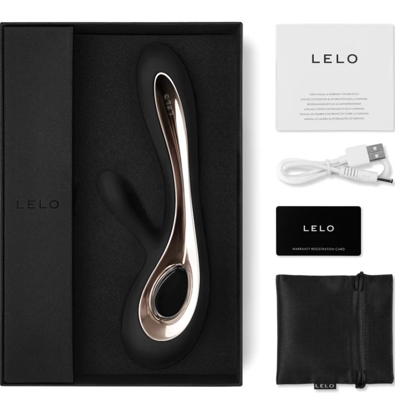 Lelo Soraya 2 Black Rabbit Vibrator | Niks.fi verkkokauppa