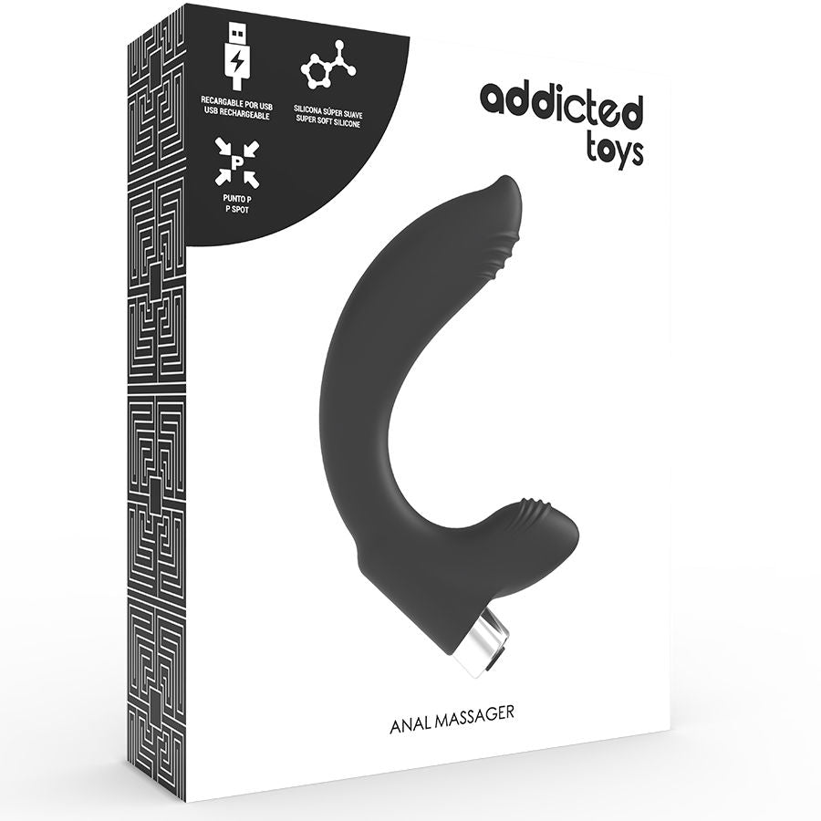 Addicted Toys Prostatic Vibrator Rechargeable Model 7 Black | Niks.fi verkkokauppa
