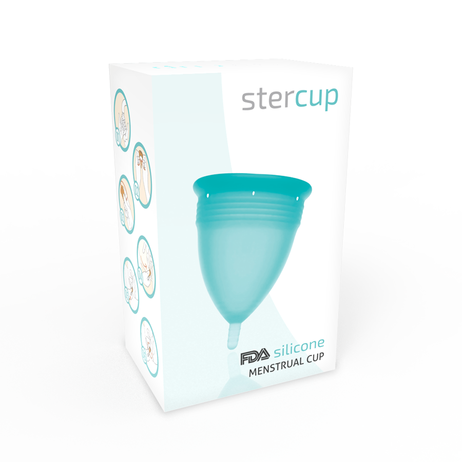 Stercup Fda Silicone Menstrual Cup Size S Aquamarine | Niks.fi verkkokauppa