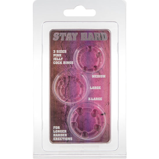Seven Creations Set Of Three Pink Penis Rings | Niks.fi verkkokauppa