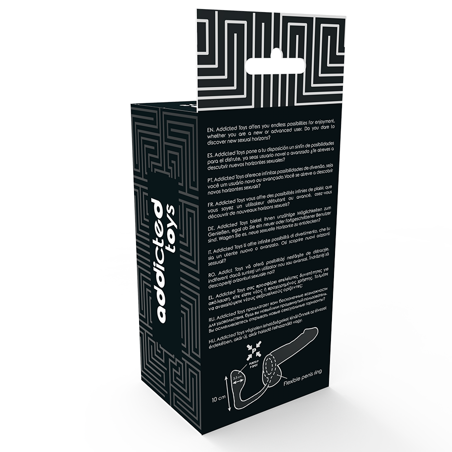 Addicted Toys Anal Plug With Black Penis Ring | Niks.fi verkkokauppa