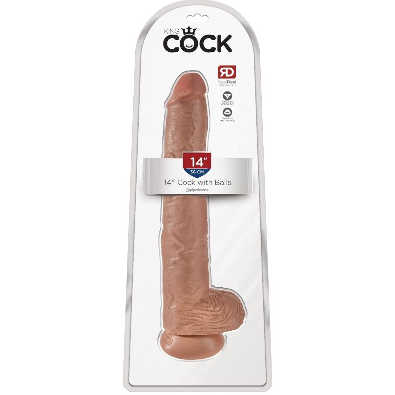King Cockcock With Balls 35.6 Cmflesh | Niks.fi verkkokauppa