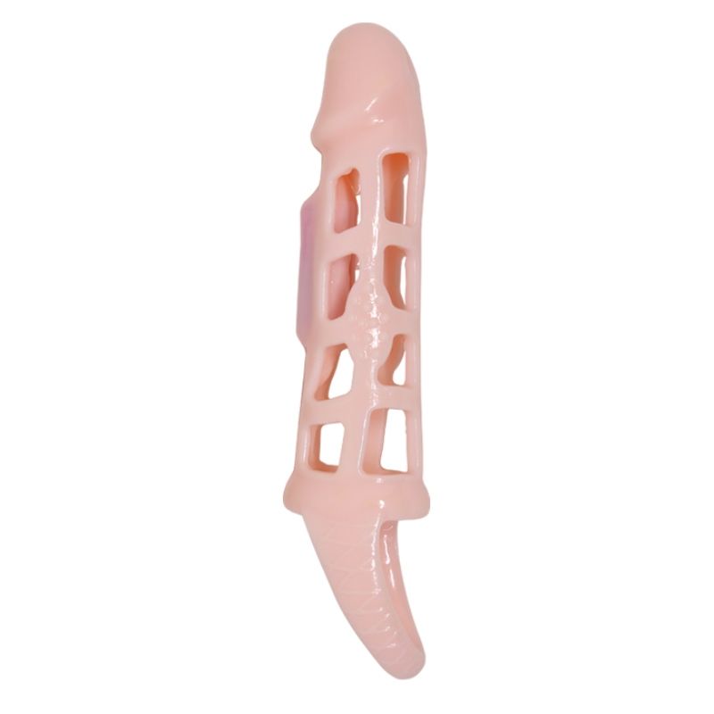 Baile Penis Extender Cover With Vibration And Natural Strap 13.5 Cm | Niks.fi verkkokauppa