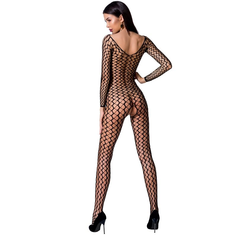 Passion Woman Bs068 Bodystocking Black One Size | Niks.fi verkkokauppa
