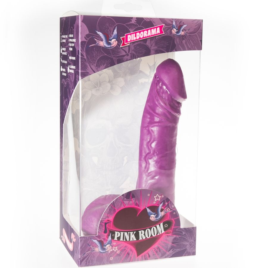 Pink Room Eban Realistic Dildo Purple 19 Cm | Niks.fi verkkokauppa