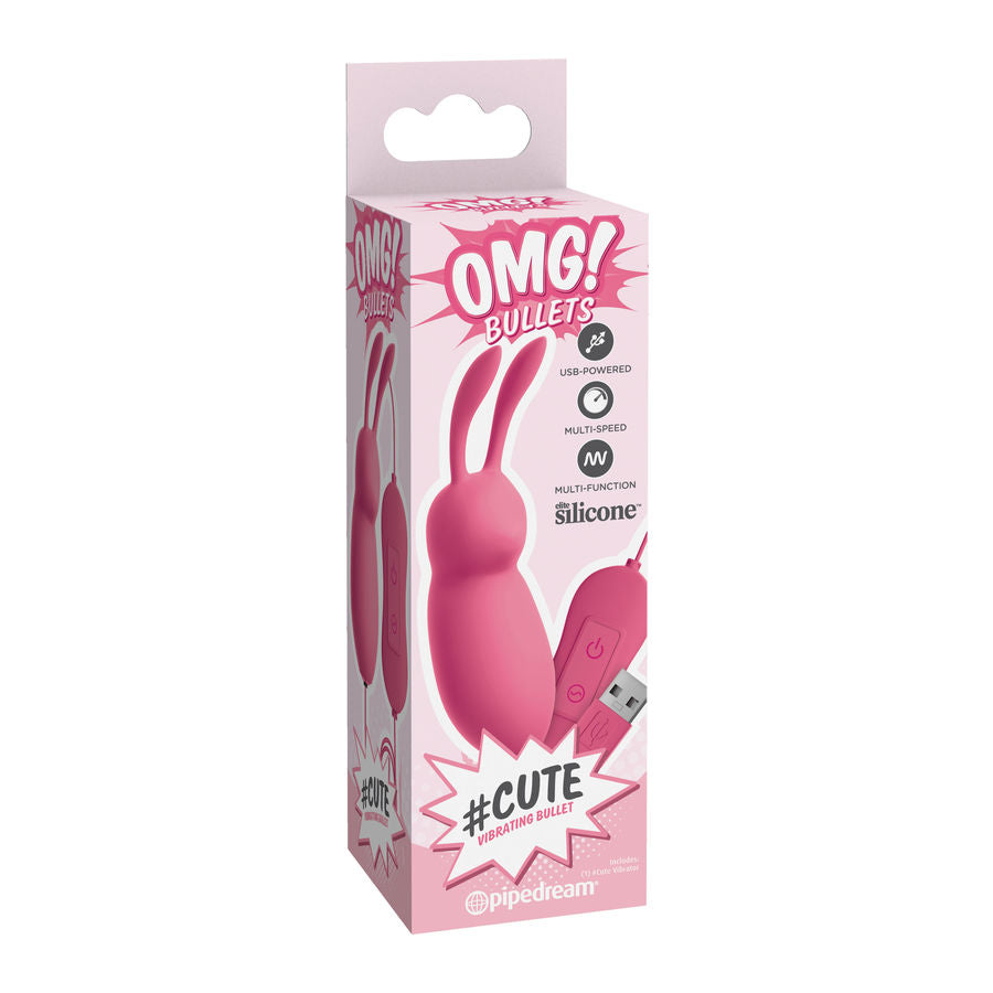 Omg Cute Rabbit Powerful Pink Vibrator Usb | Niks.fi verkkokauppa