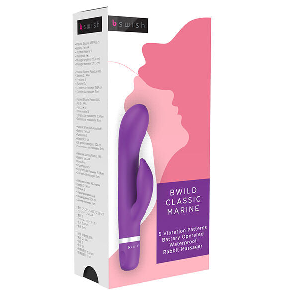 Bwild Classic Marine Rabbit Vibraattori Purppura | Niks.fi verkkokauppa