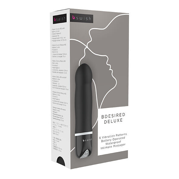 B Swish Bdesired Deluxe Black Vibrator | Niks.fi verkkokauppa