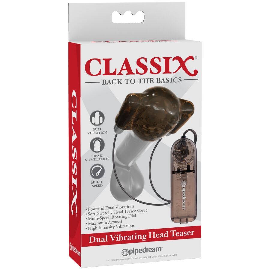 Classix Dual Vibrating Head Teaser | Niks.fi verkkokauppa