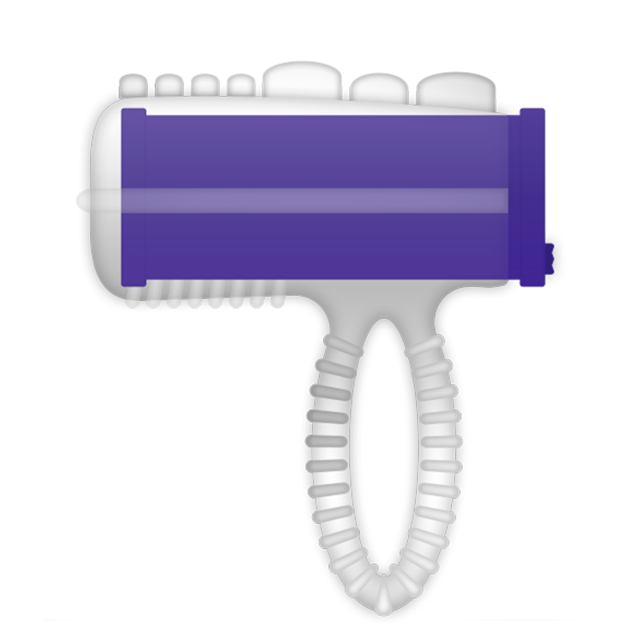 Casual Love Ring Tongue Vibrating Purple | Niks.fi verkkokauppa